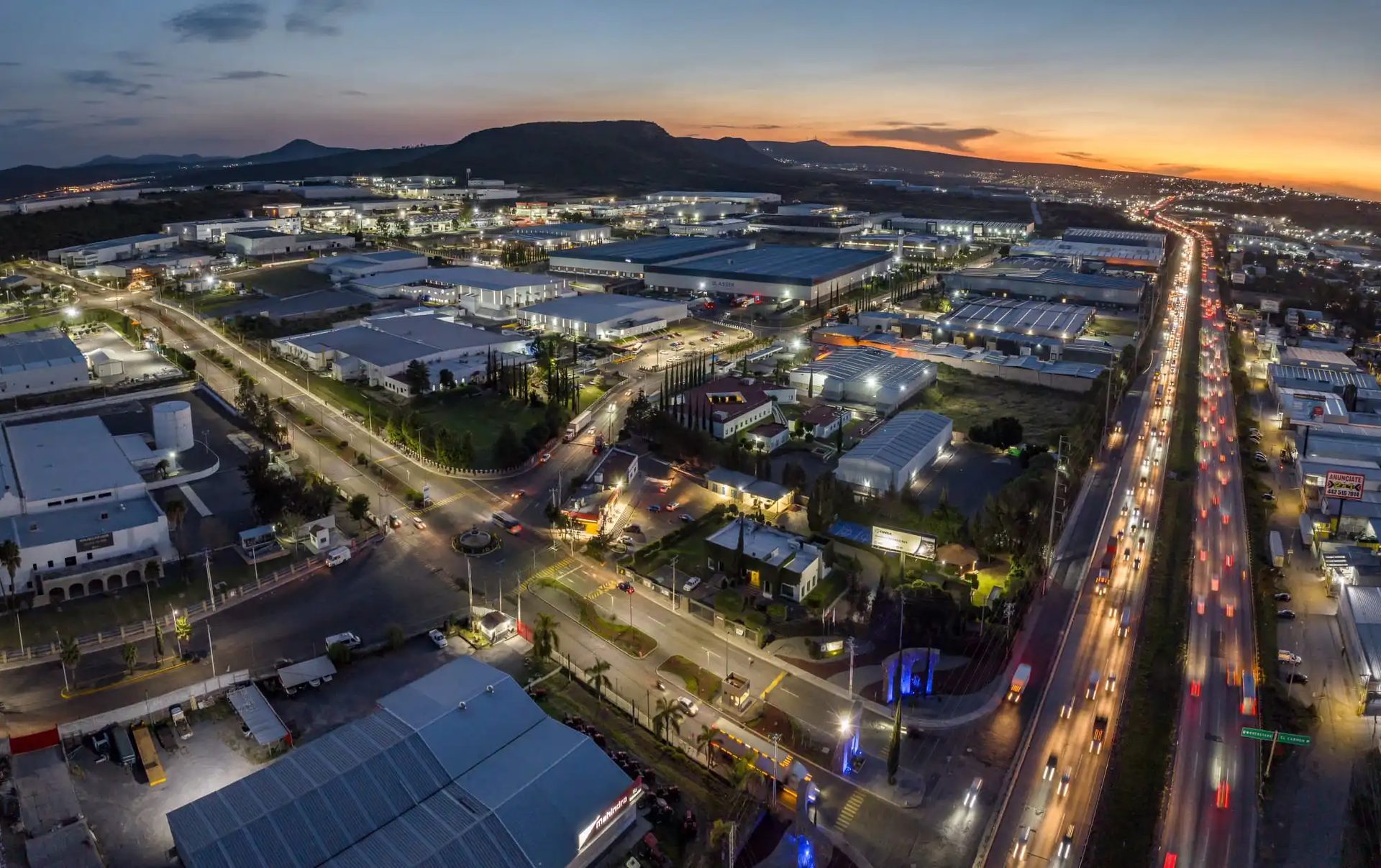 Industrial corridor in Querétaro